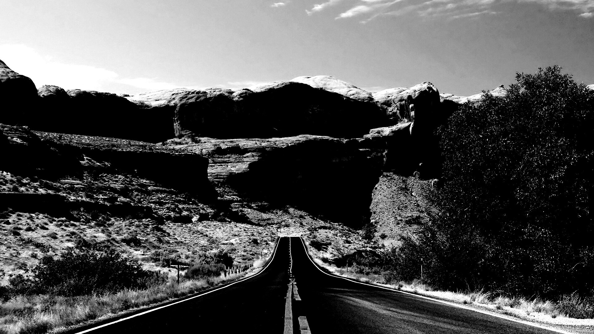 Дорога в горах обои