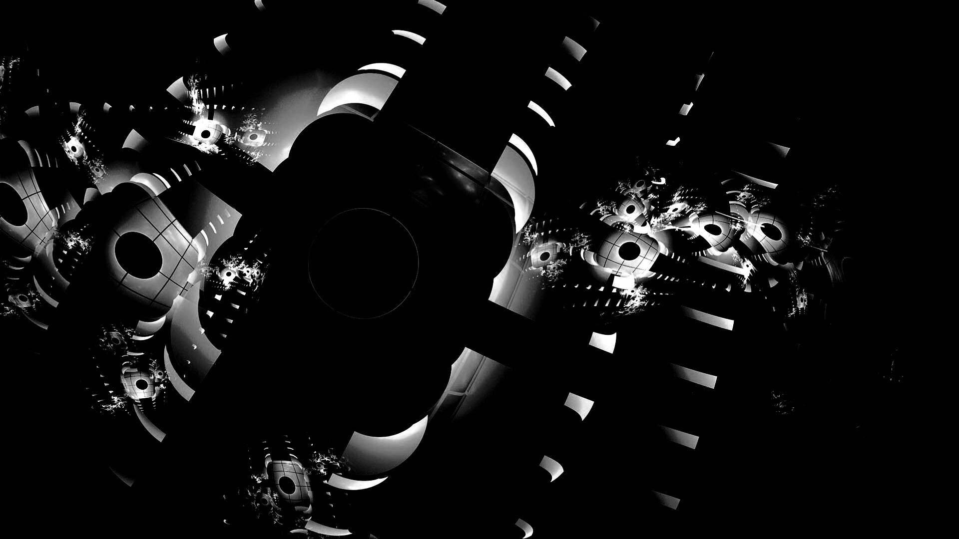 Абстрактные темно-зеленые фигуры обои