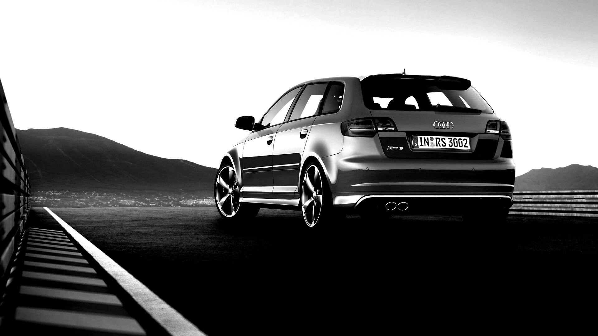 Audi модели RS3 сзади обои