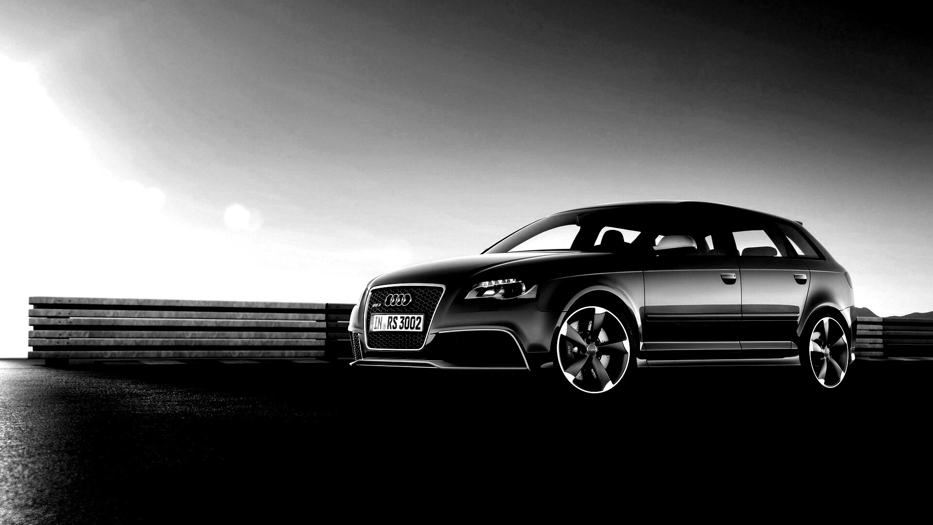 Фотосессия Audi RS3 на треке обои