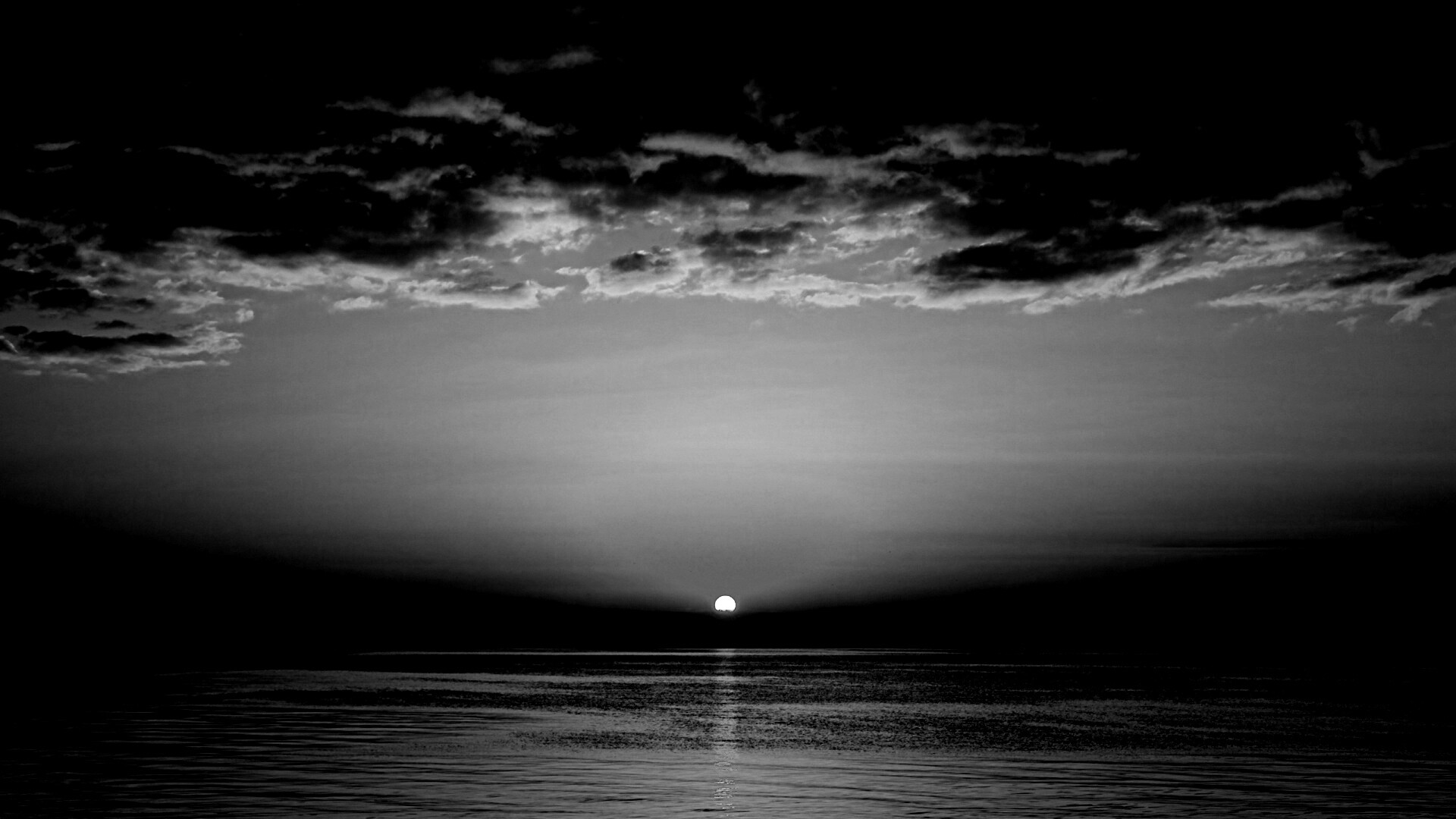 Багровый закат обои