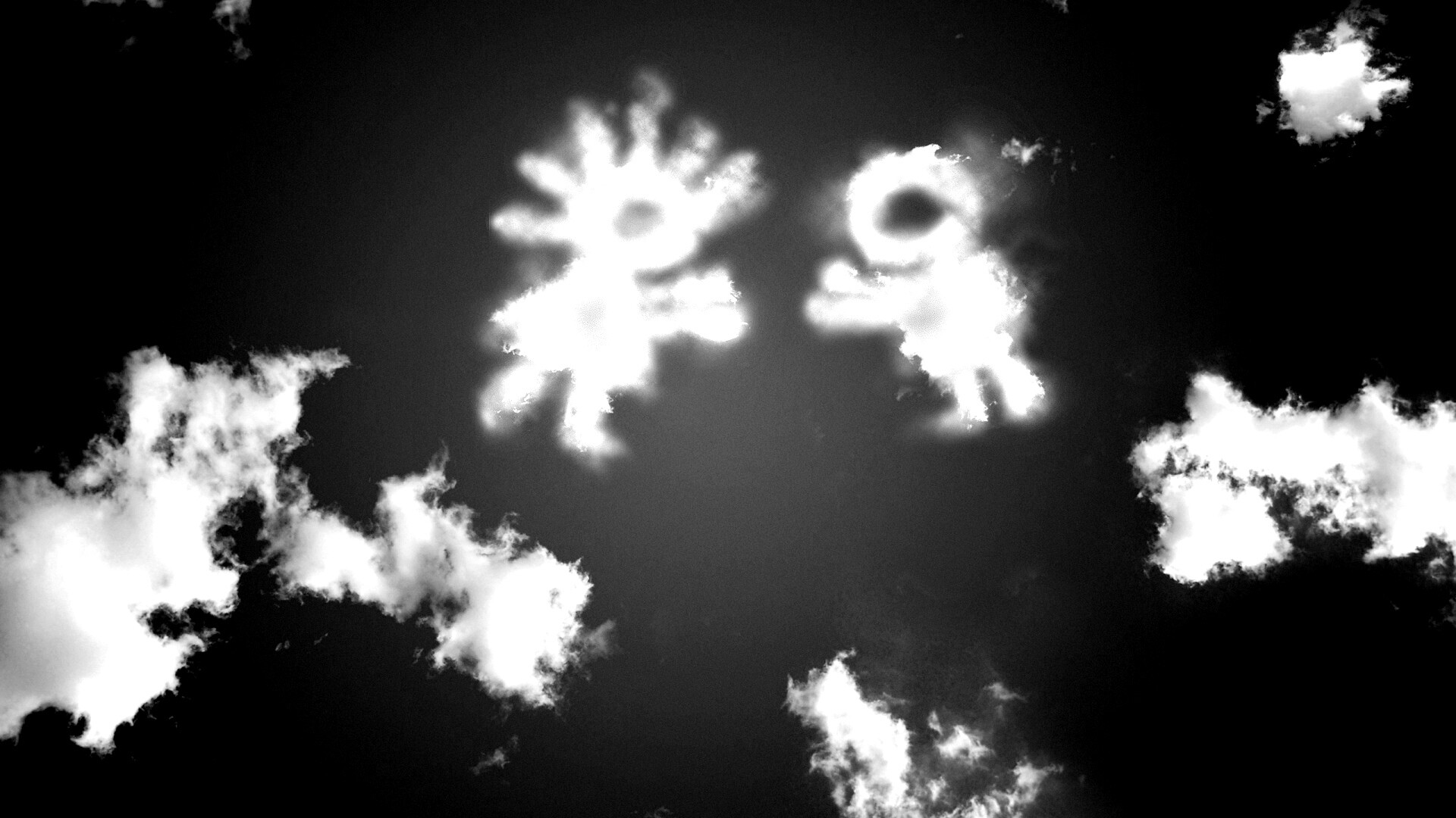 Фигуры из облакоа обои