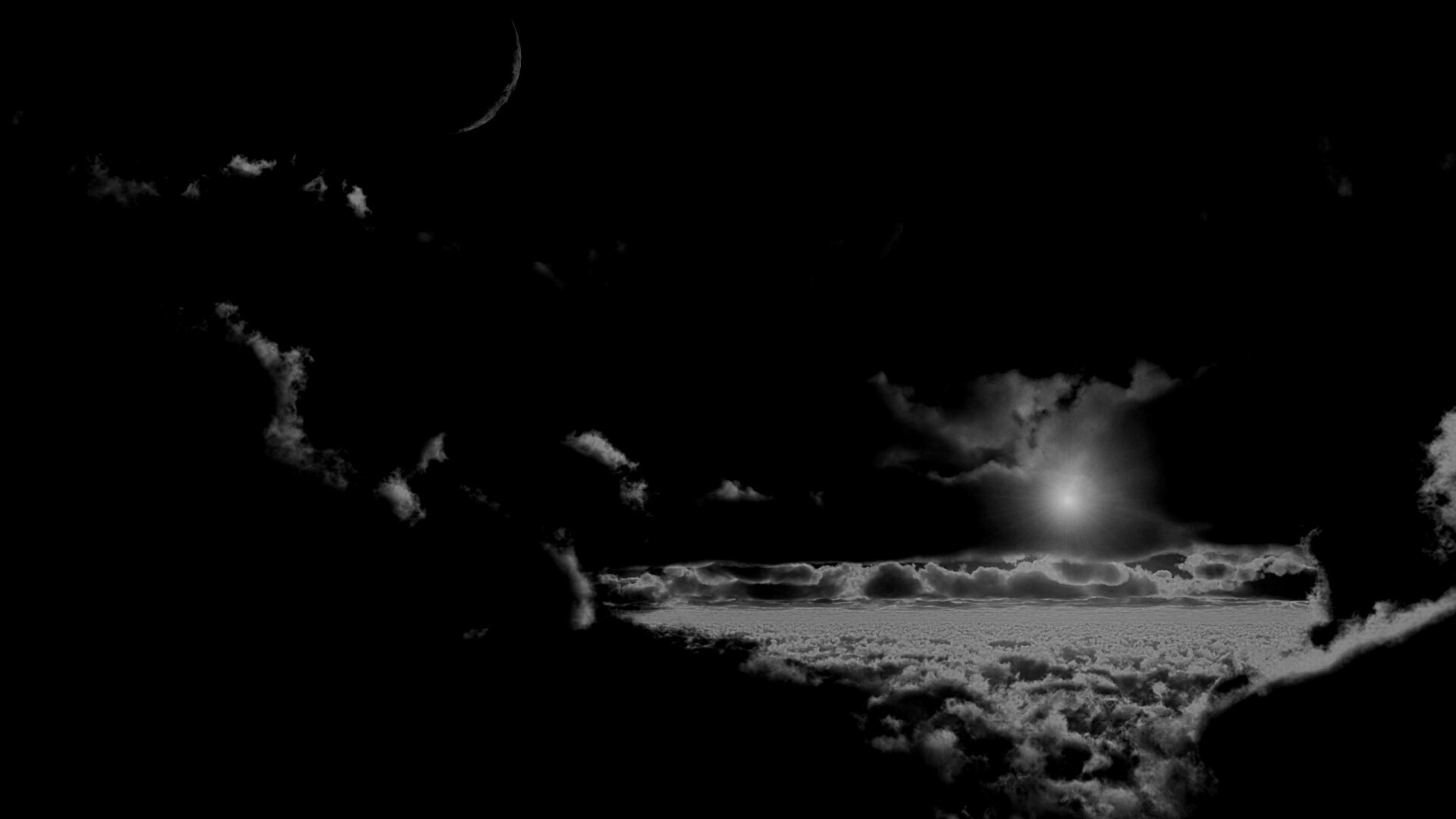 Над облаками обои