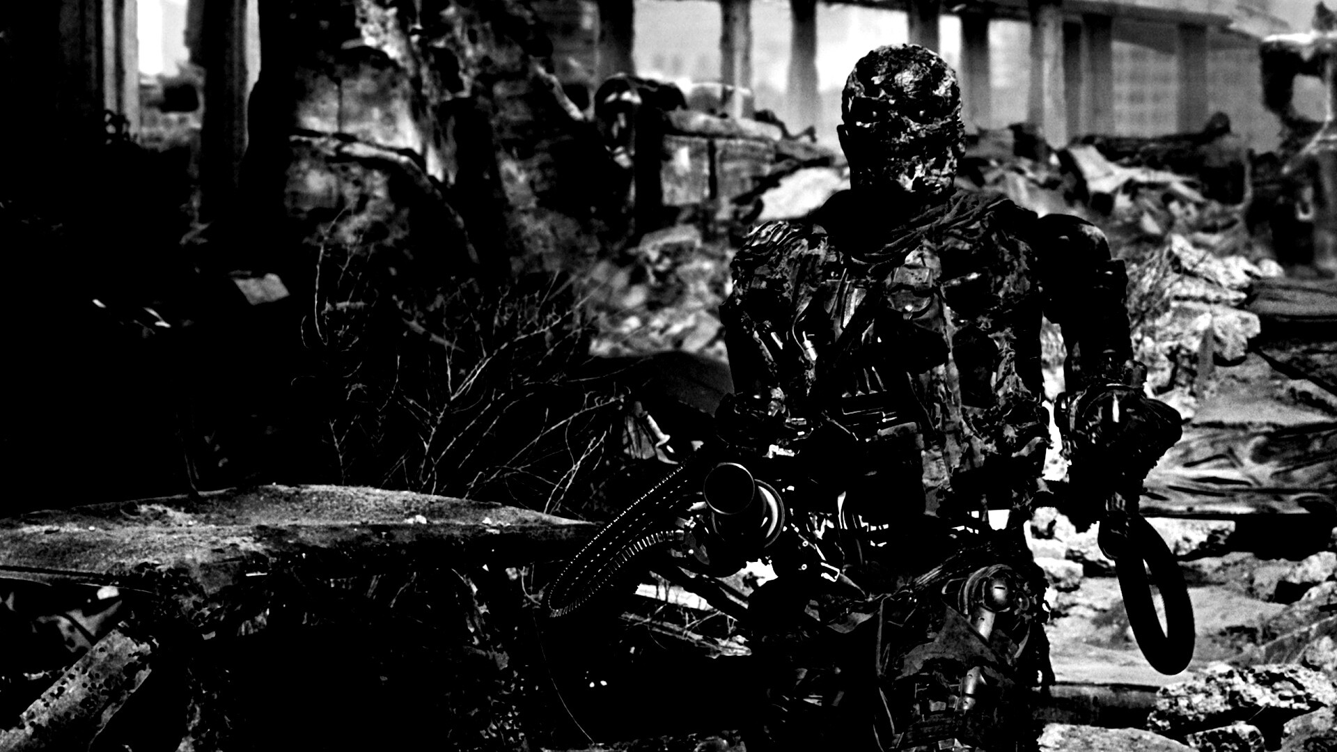 Терминатор на развалинах обои