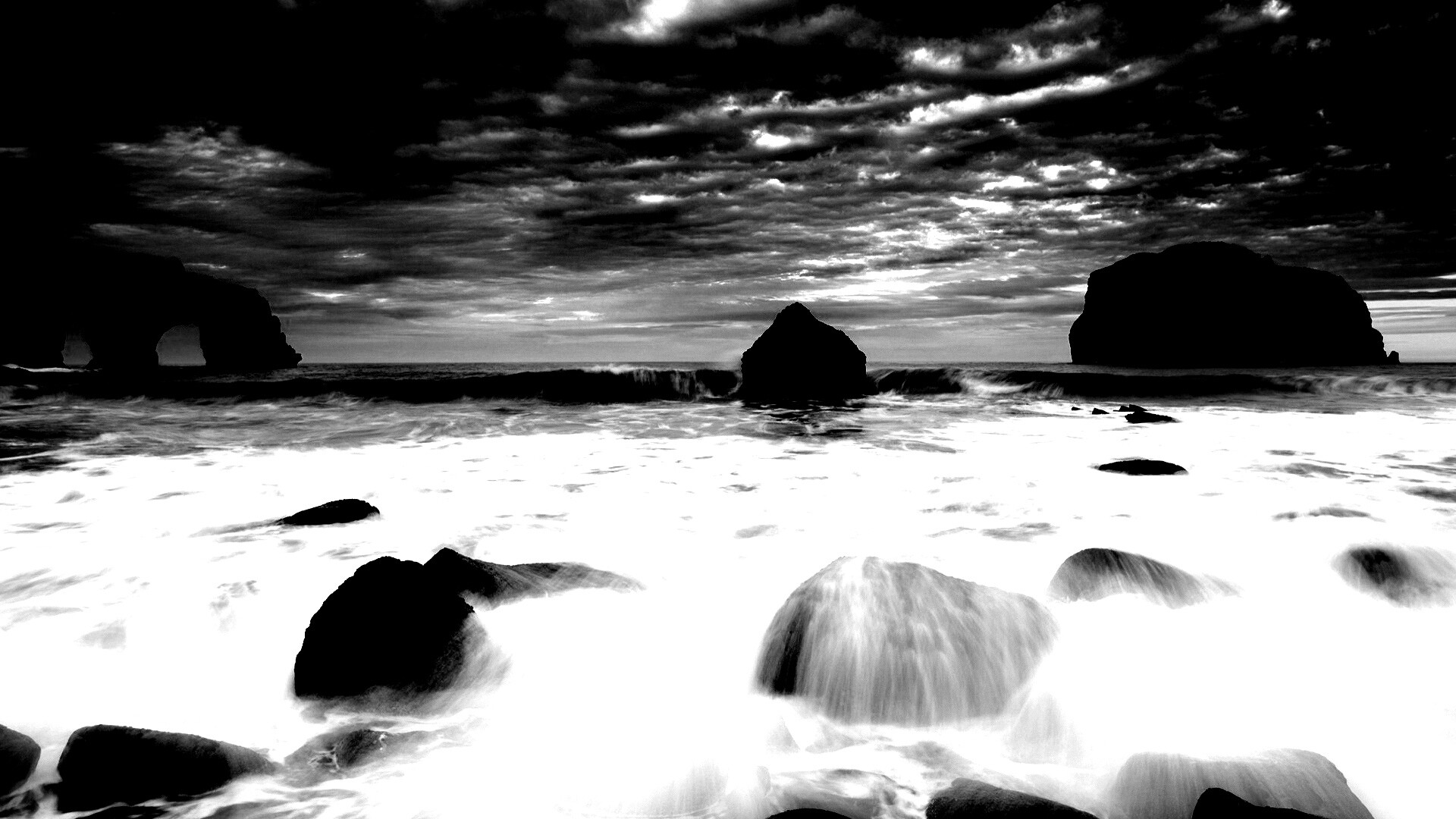 Волнующееся море обои