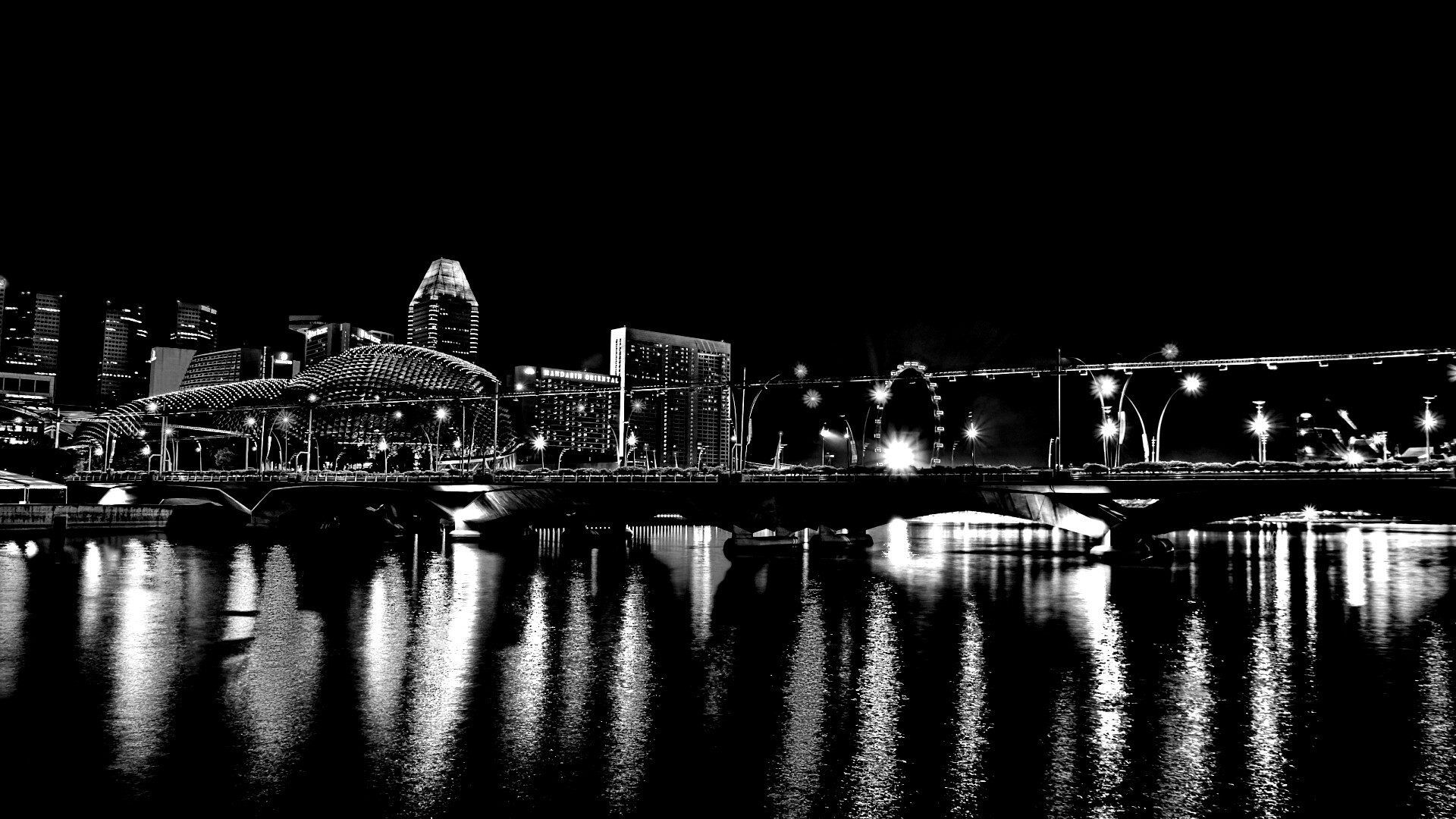 Ночной город обои