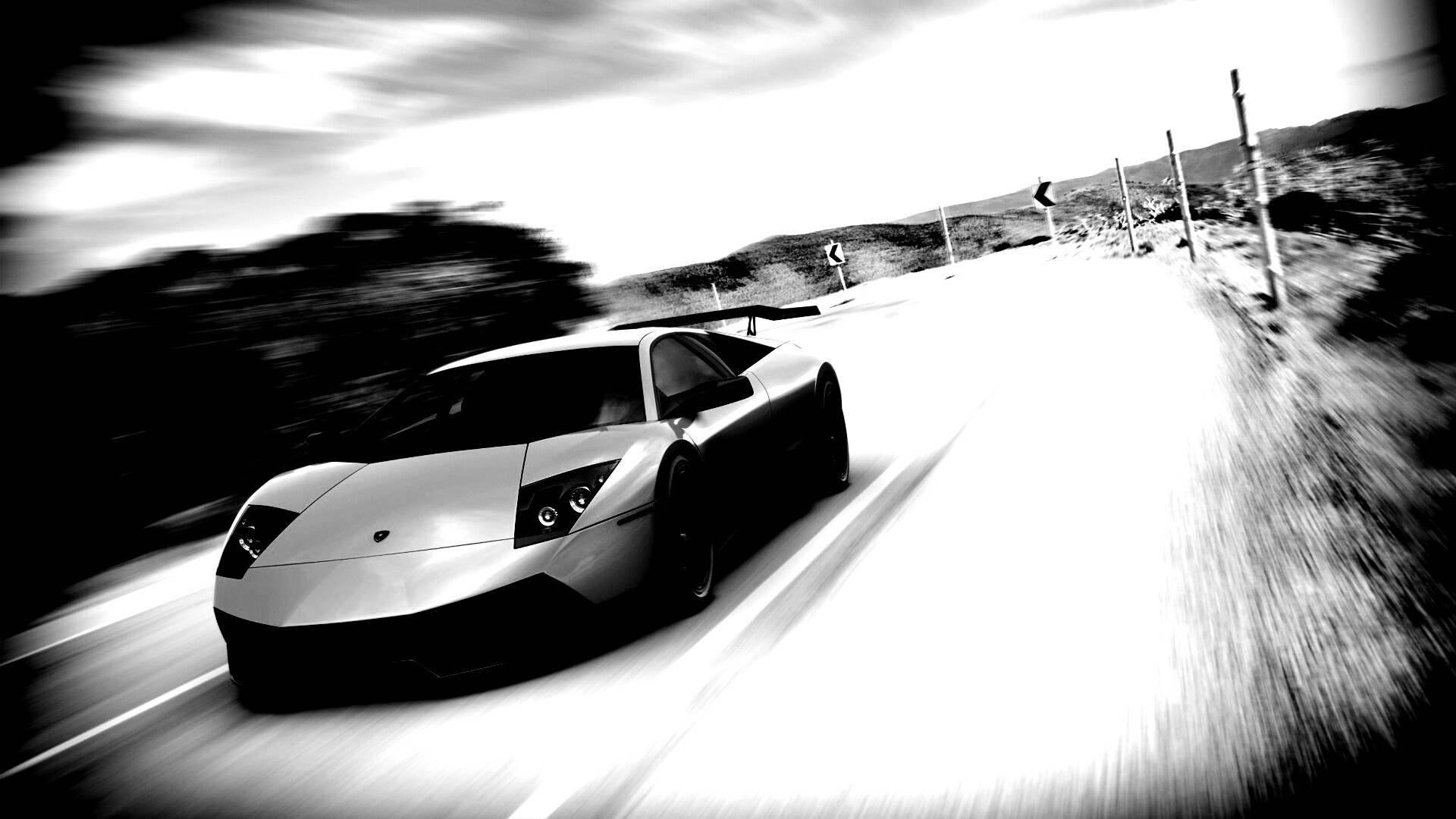 Желтая Ламборджини обои