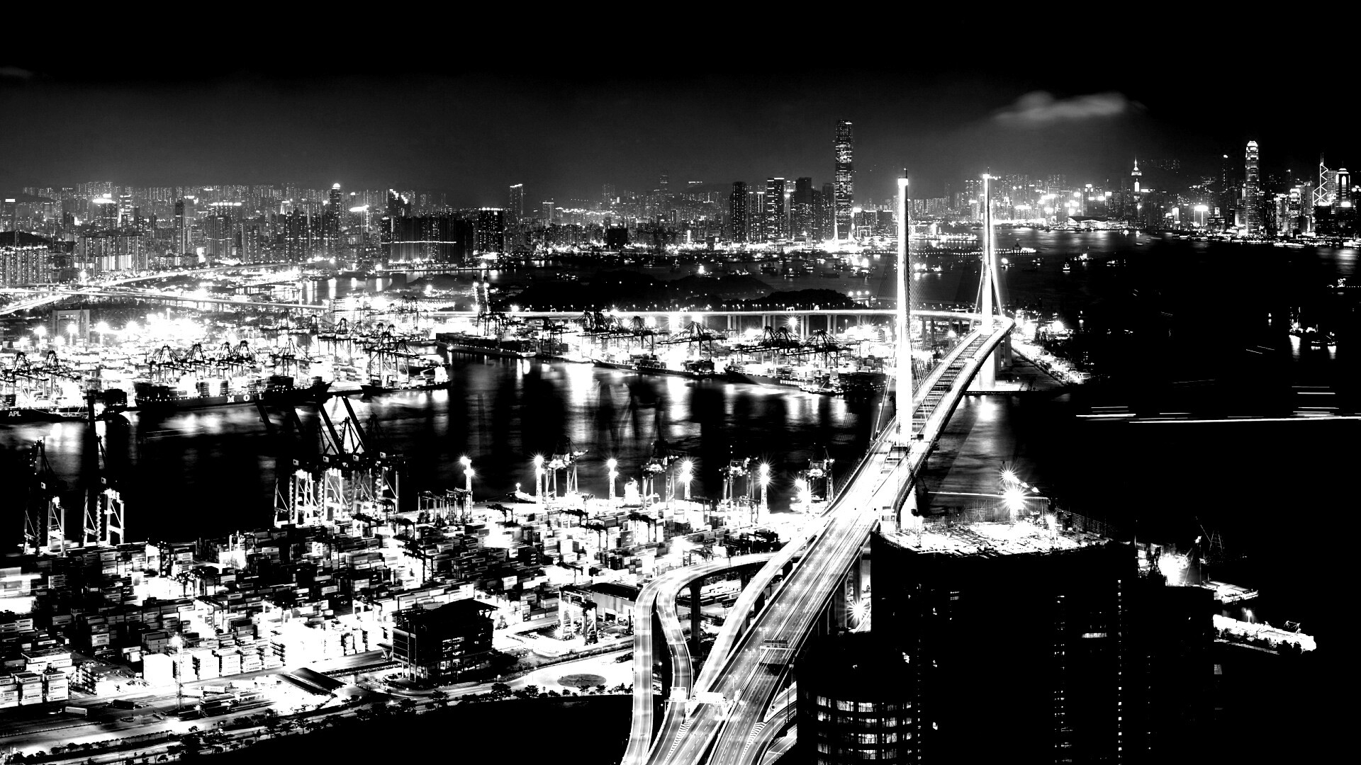 Ночная городская жизнь обои