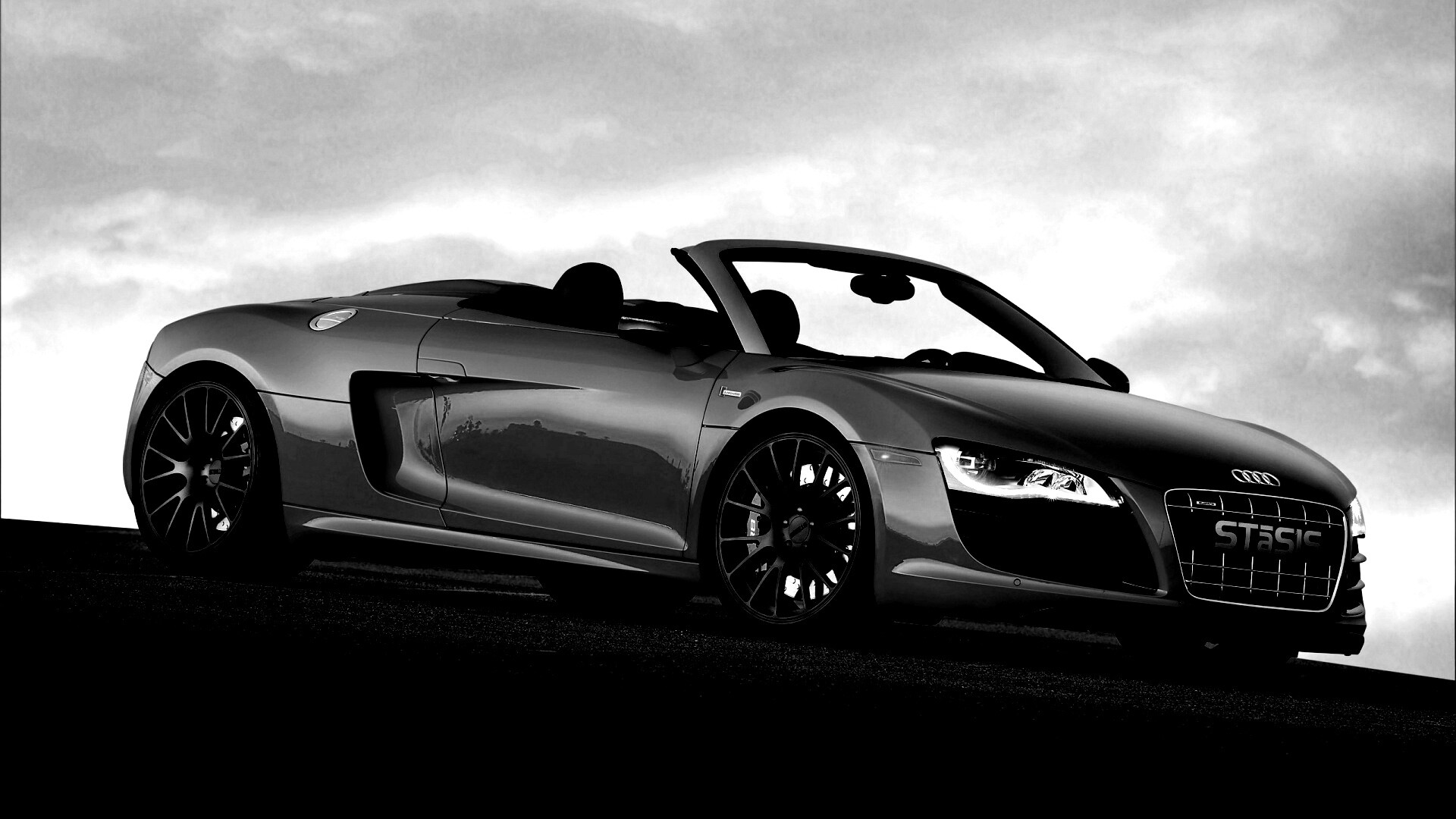 Красная Audi обои