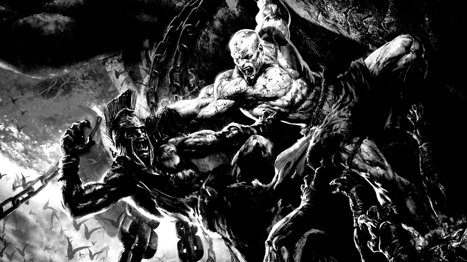 Бог войны обои