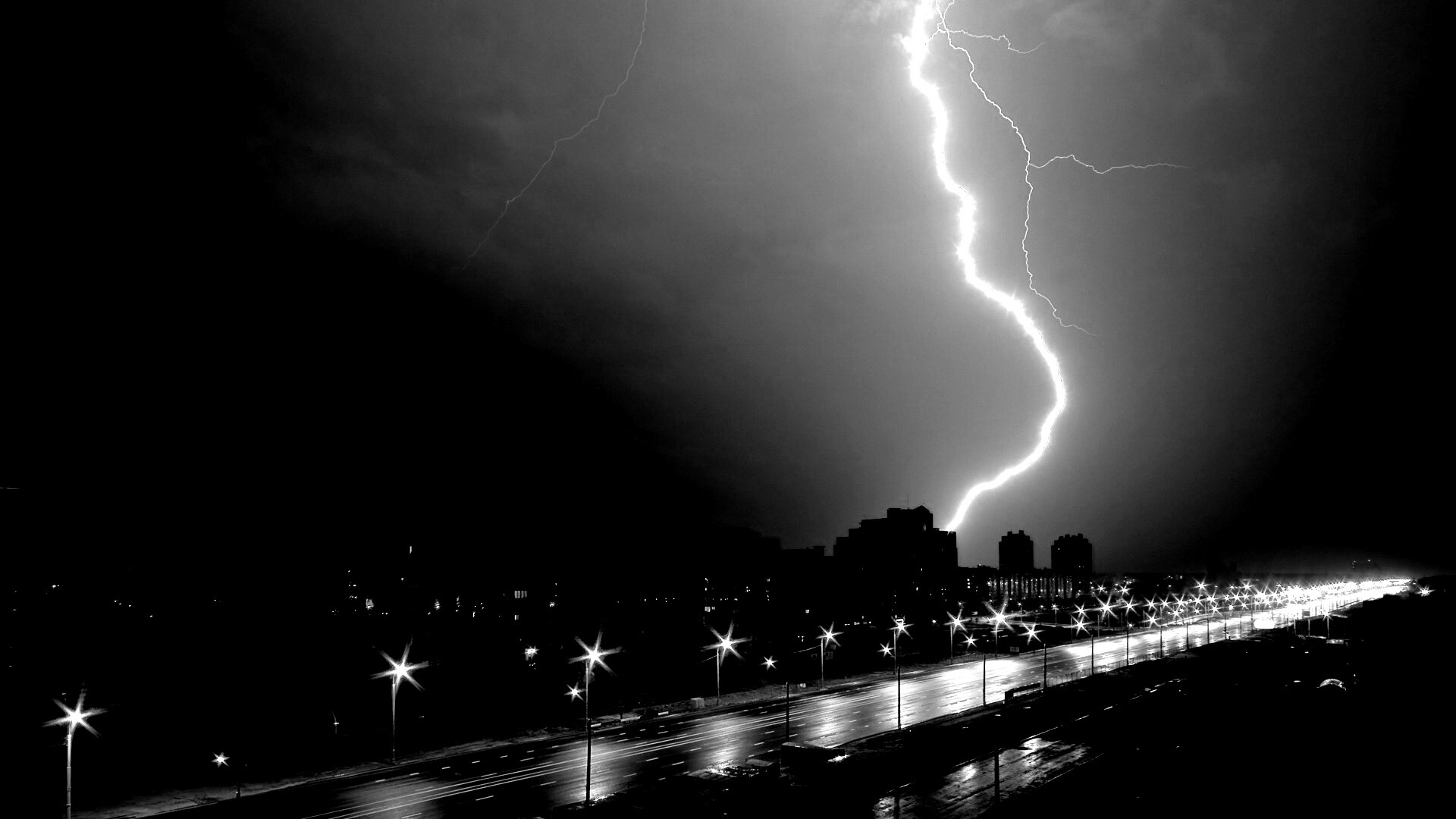 Молния обои