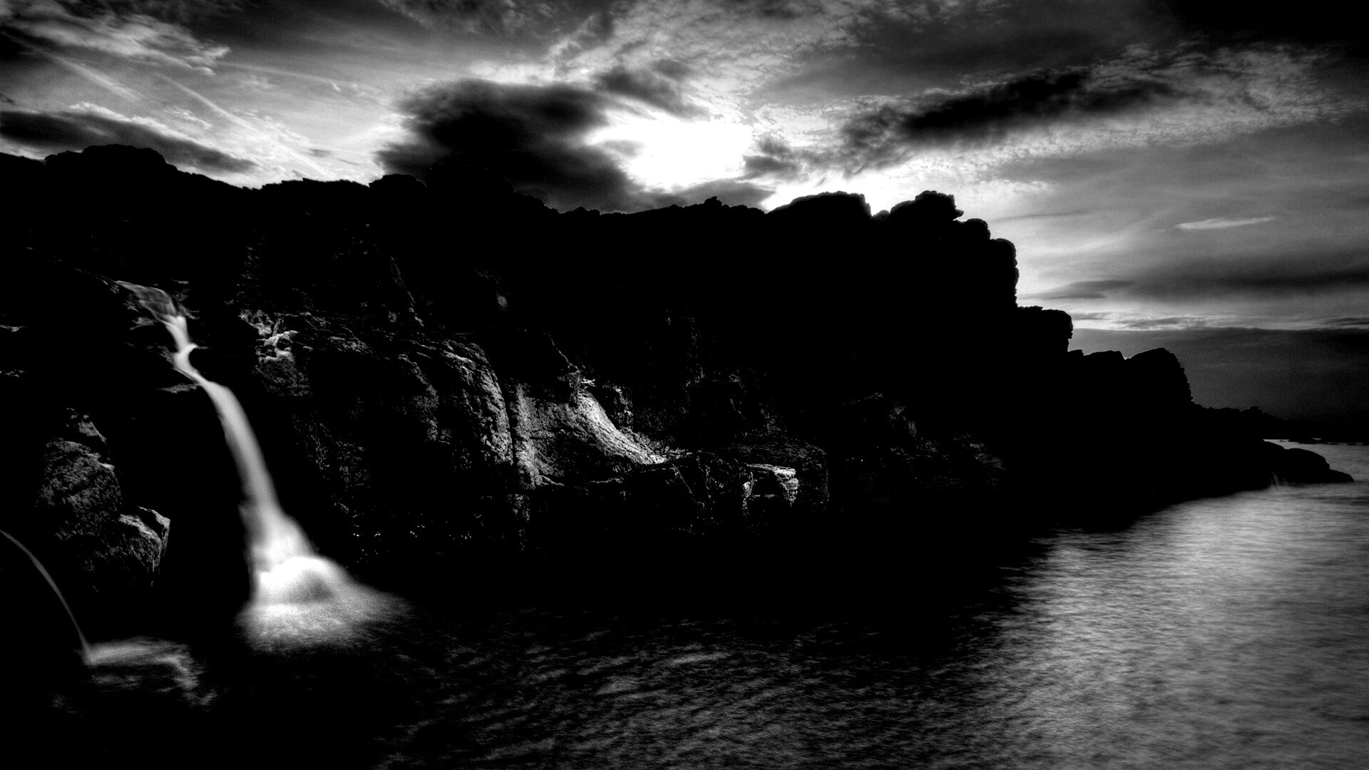 Прибрежные скалы обои