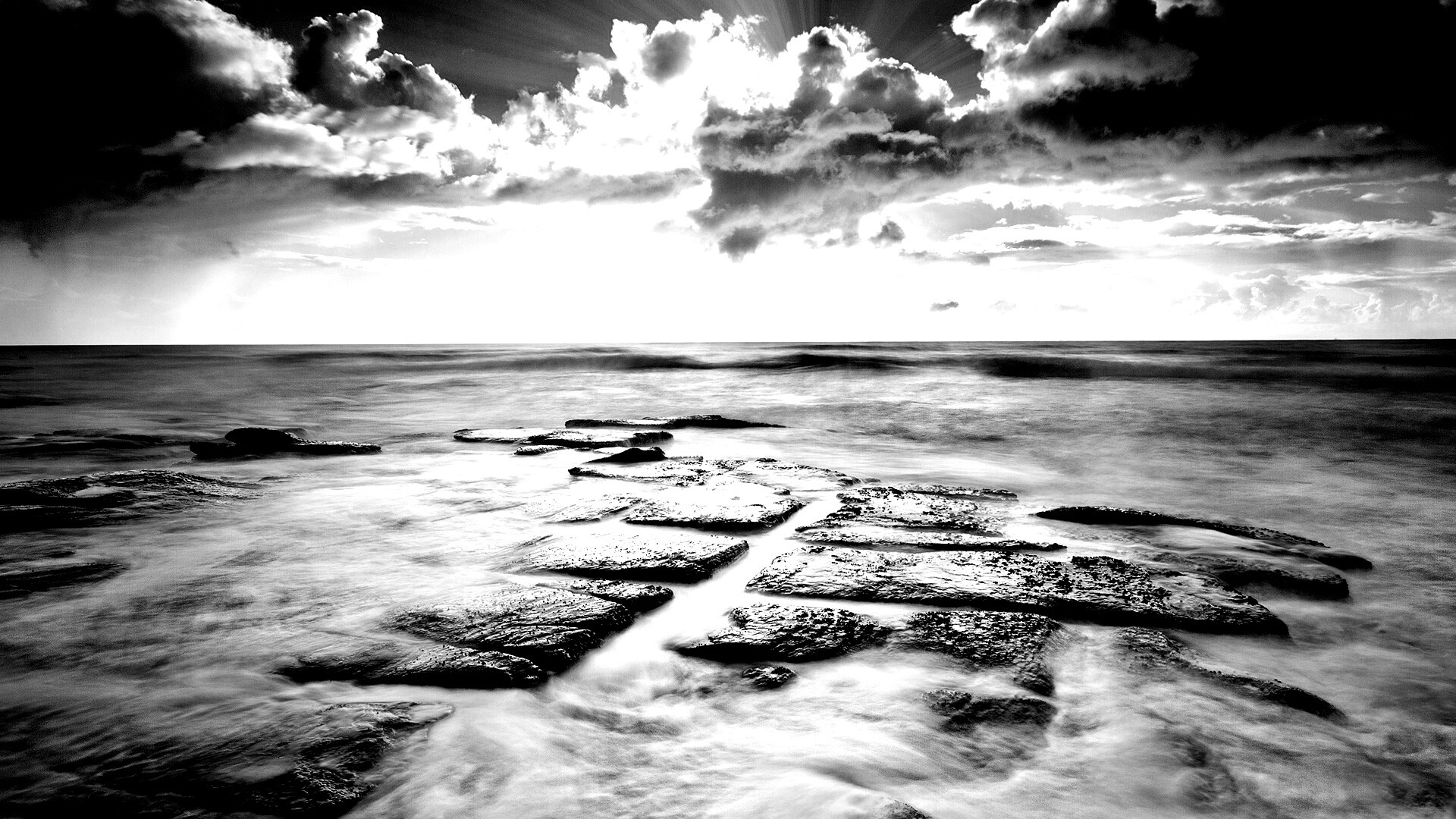 Море в HDR обои