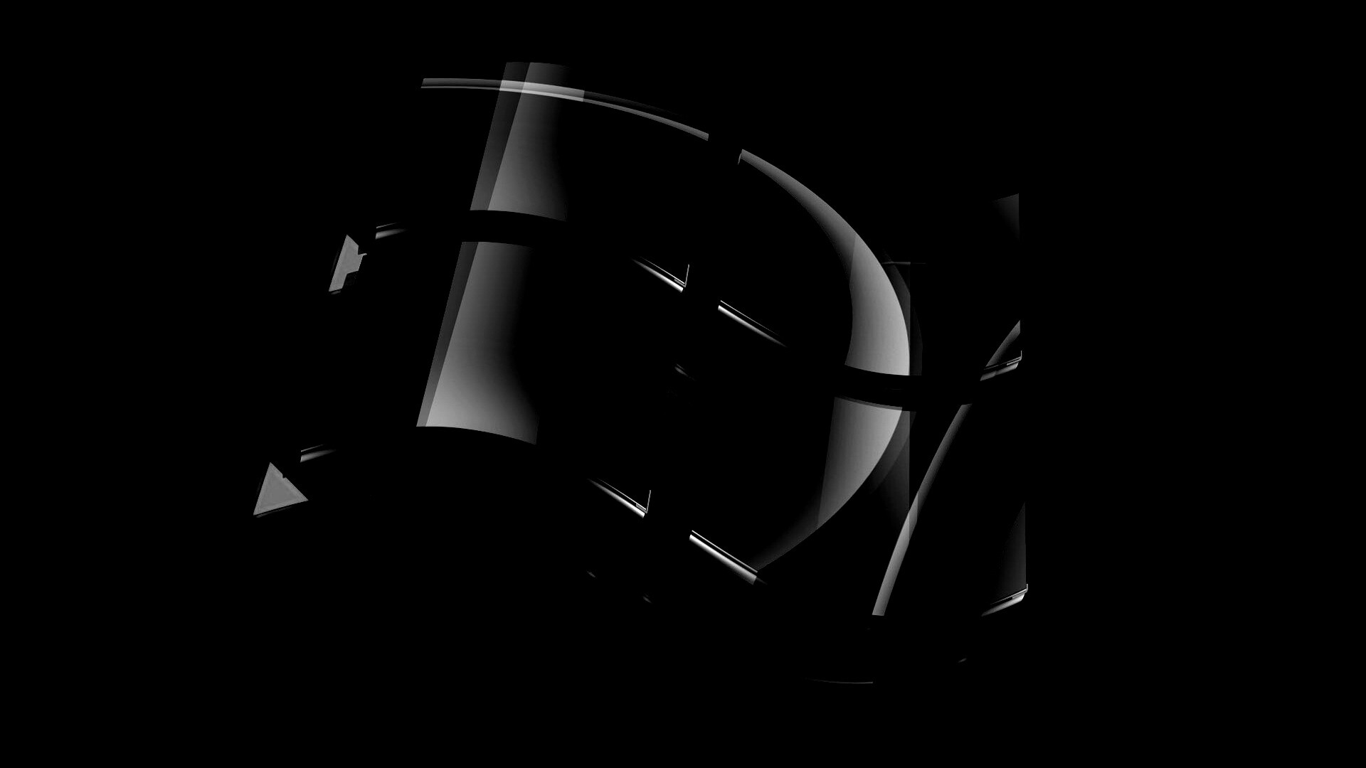 Стеклянный логотип Windows обои