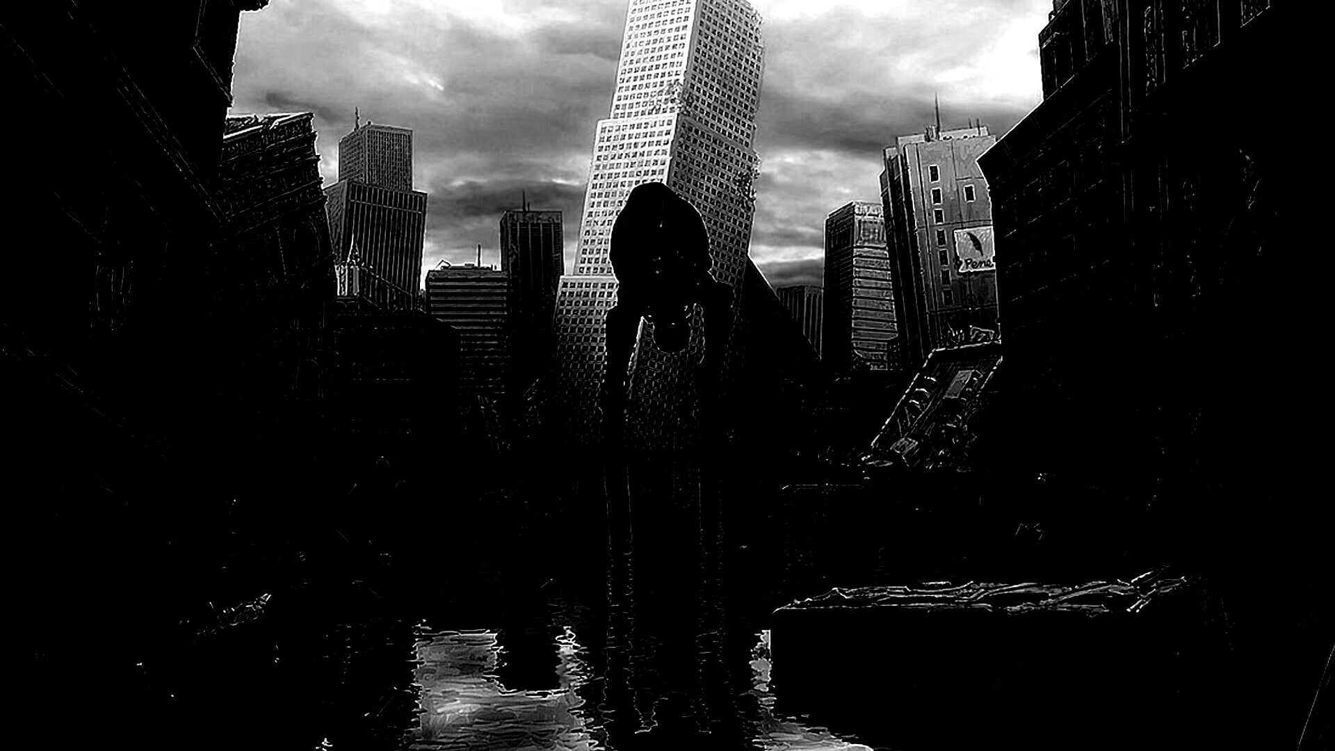 Постапокалиптический город обои