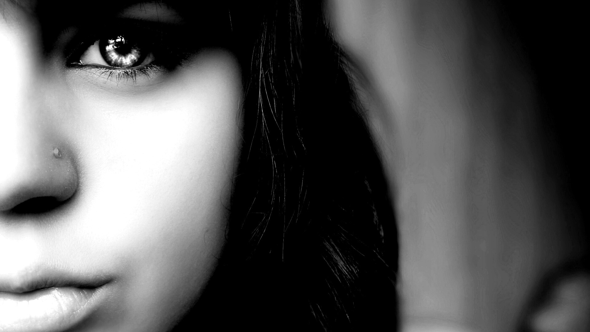 Лицо крупным планом обои