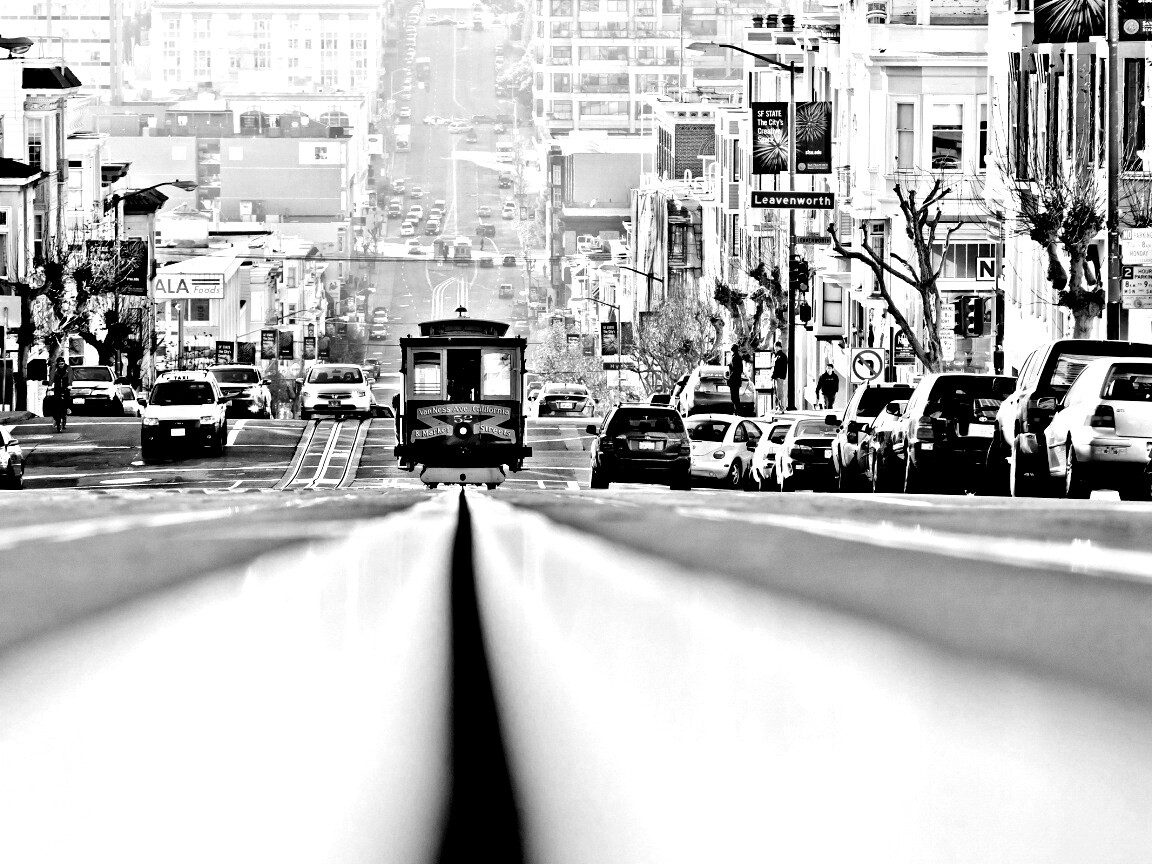 Утро в городе обои