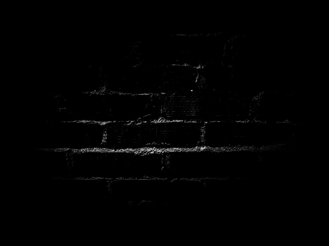 Затемненная кирпичная стена обои