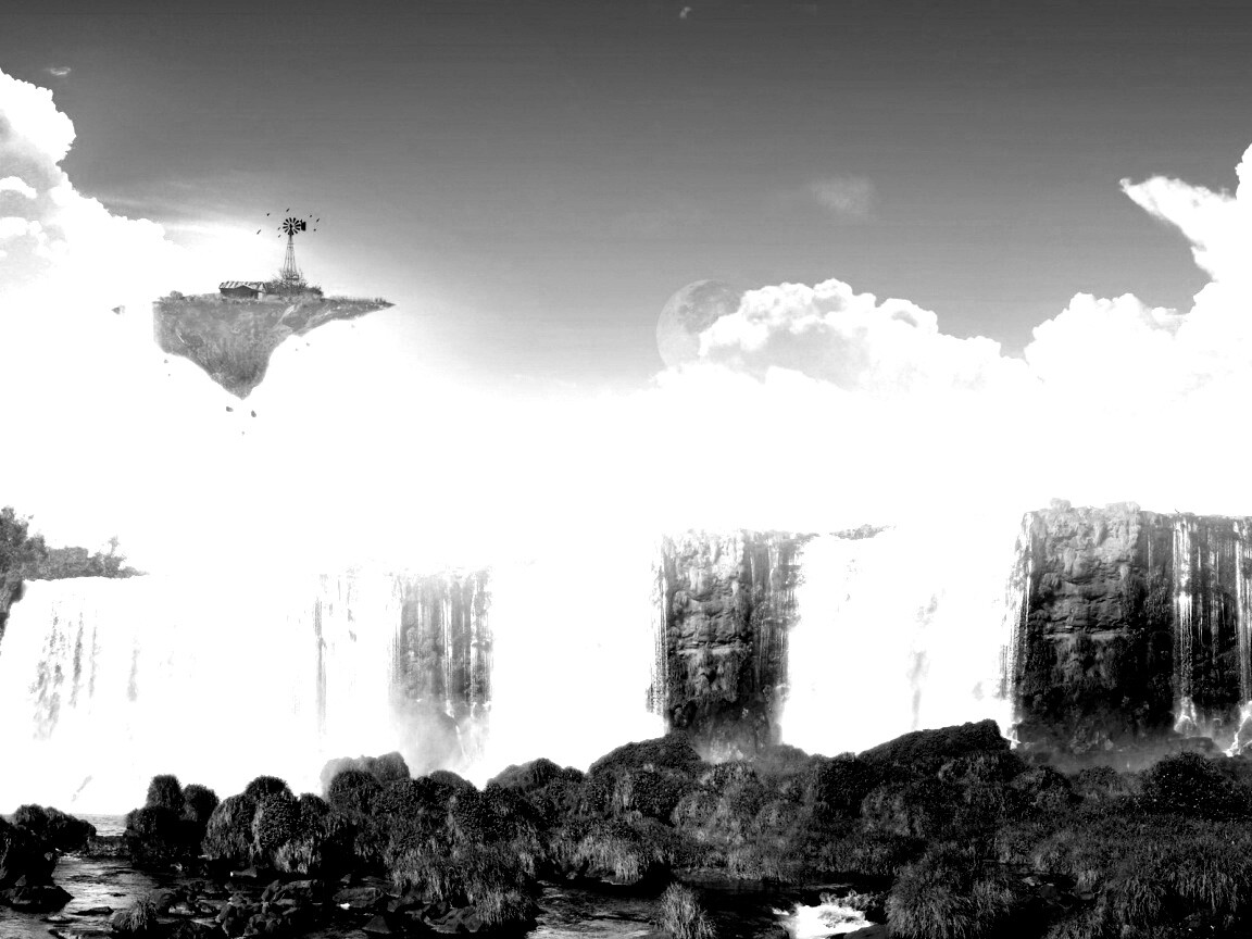 Ферма на летающем острове обои