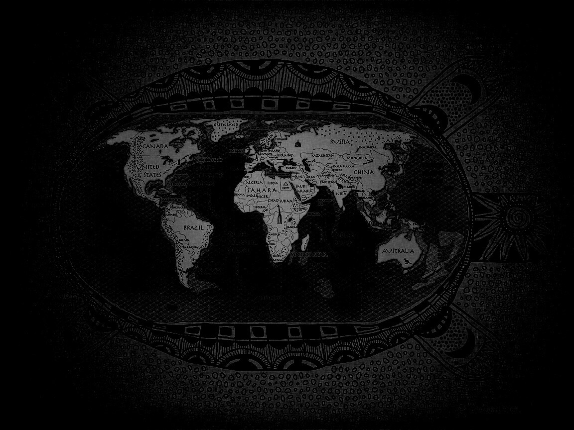 Карта мира на черепахе обои