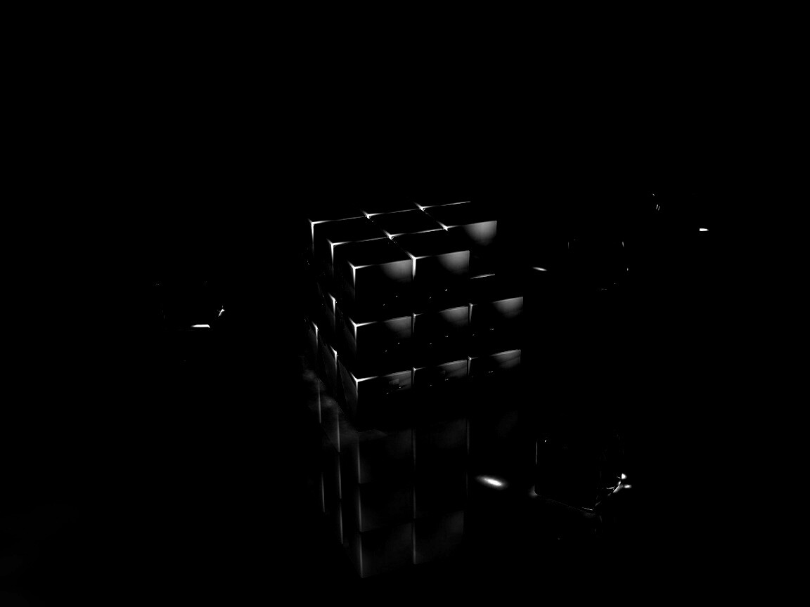 Стеклянный кубик рубика обои