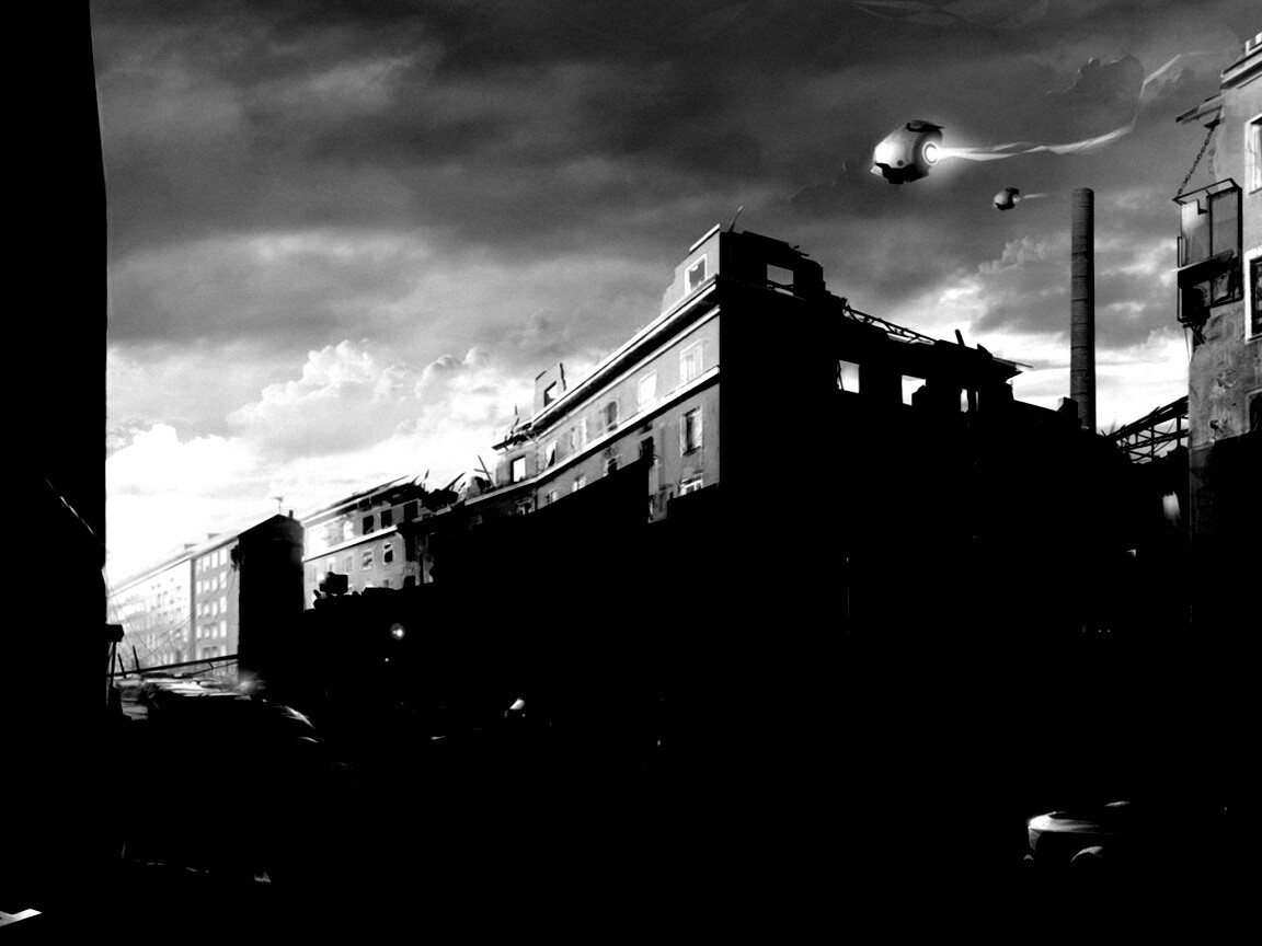 Инопланетяне в трущобах обои