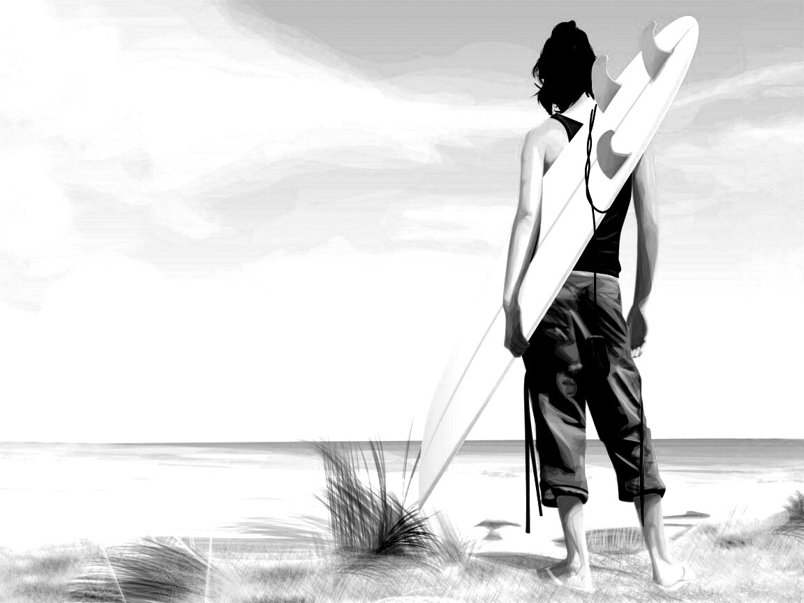 В ожидании волны обои