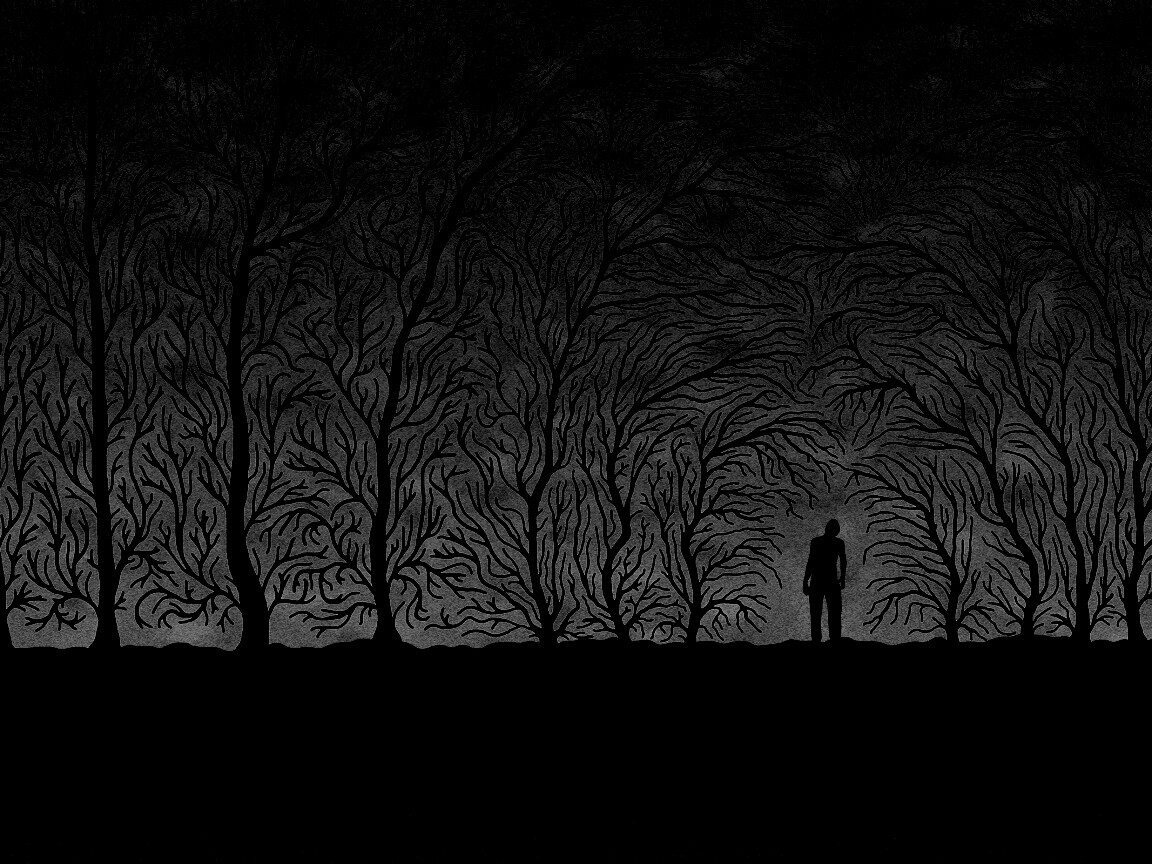 Смыкающиеся деревья обои