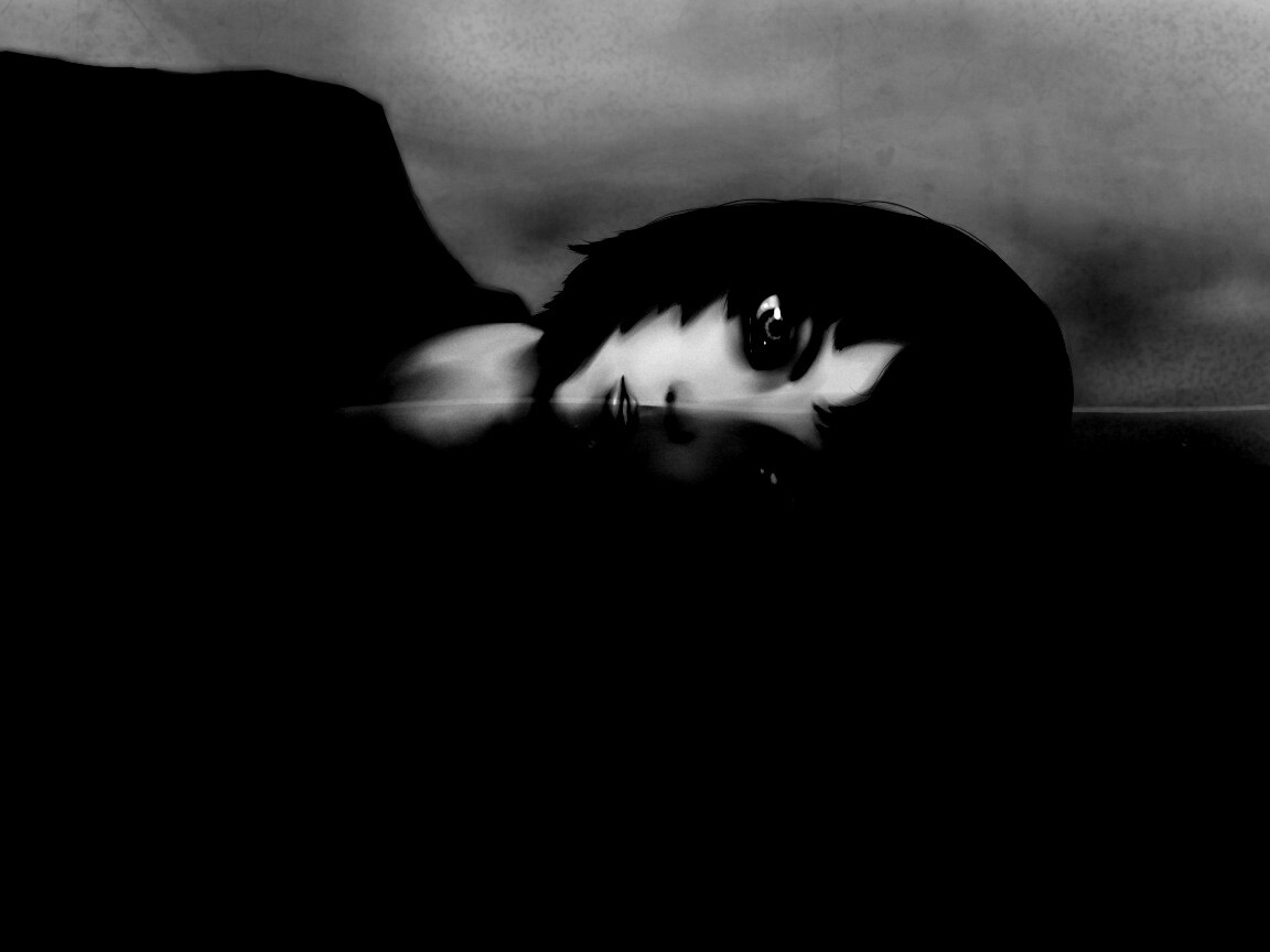 Девочка в воде обои