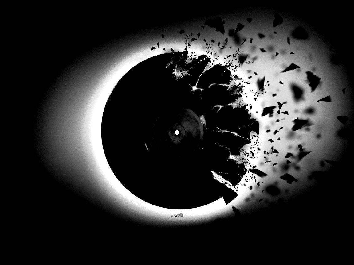 Разрывающийся винил обои