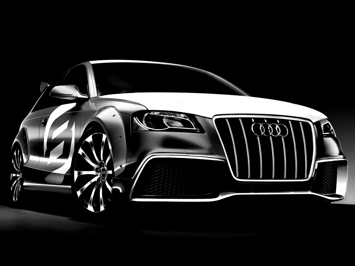 Красный Ауди обои