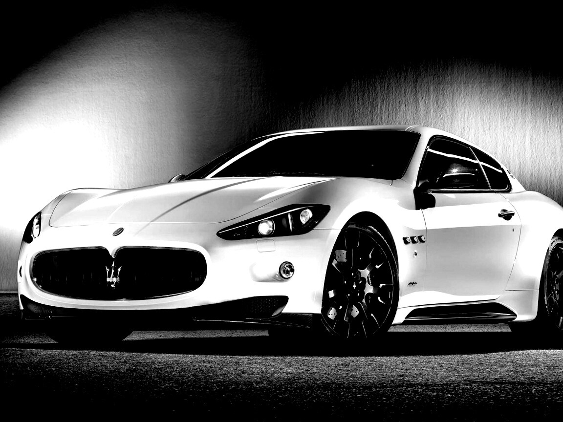 Белый Мазерати обои