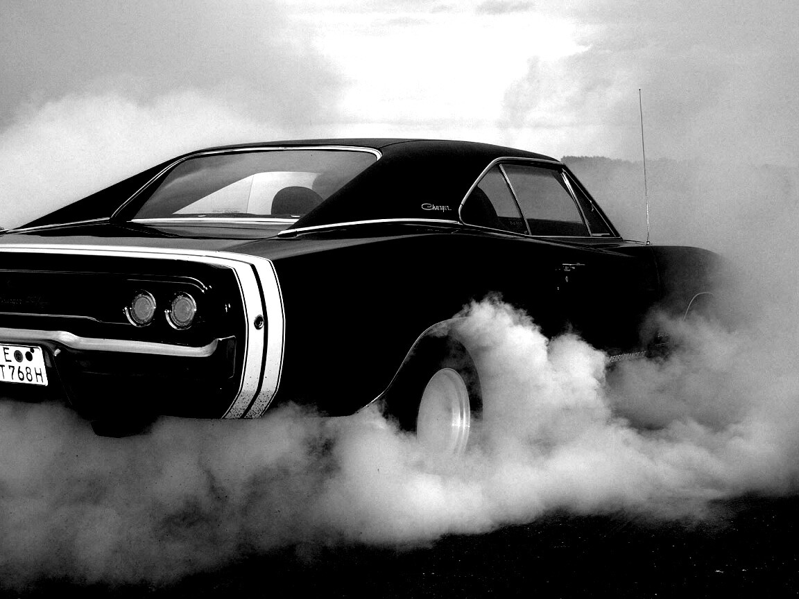 Додж Чарджер жжет резину обои