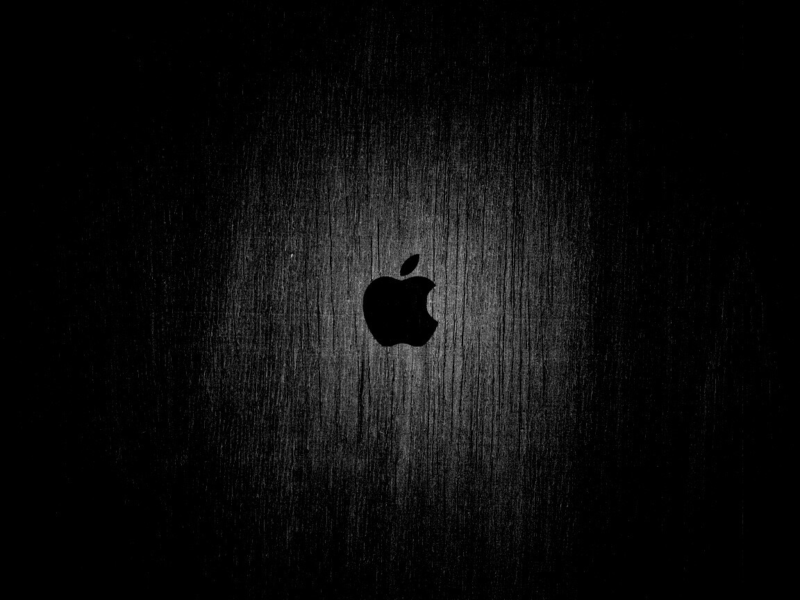 Логотип Apple на доске обои