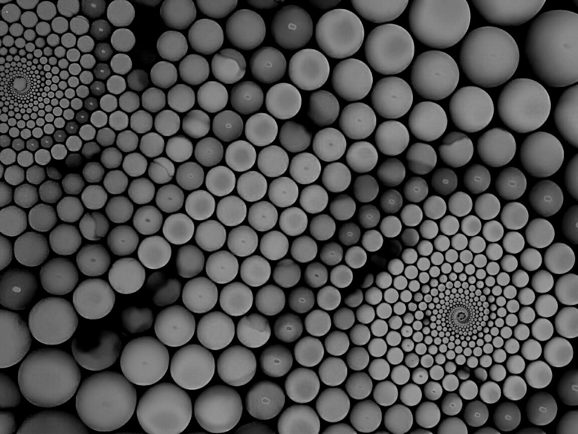 Радужные спирали из шариков обои