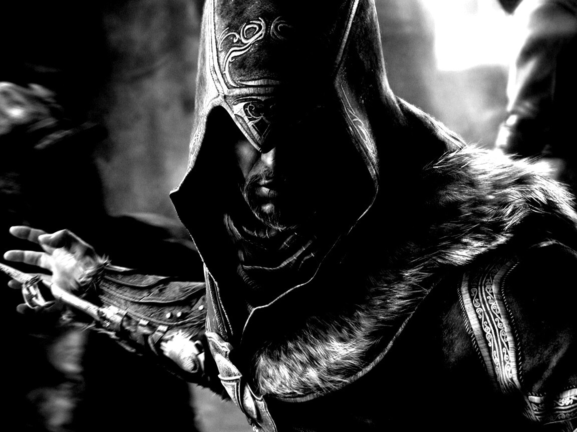 Ассасин перед атакой обои