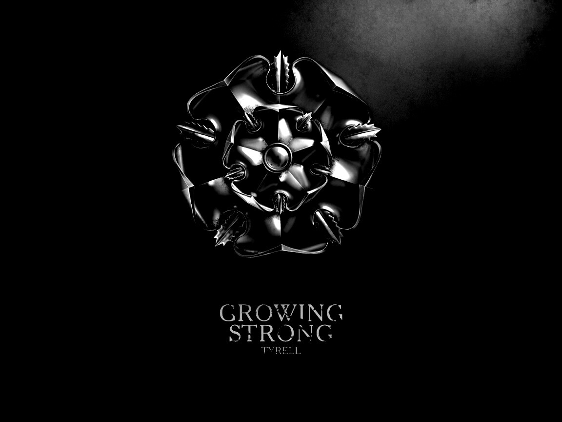 Металлический герб Тиреллов обои