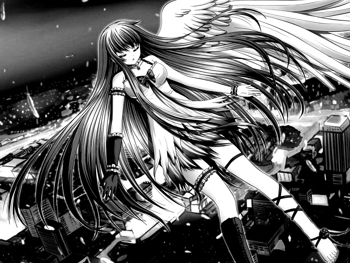 Неопознанная девушка из аниме обои