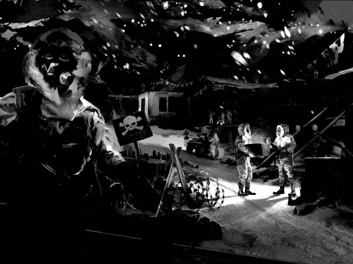 Снежно и опасно обои