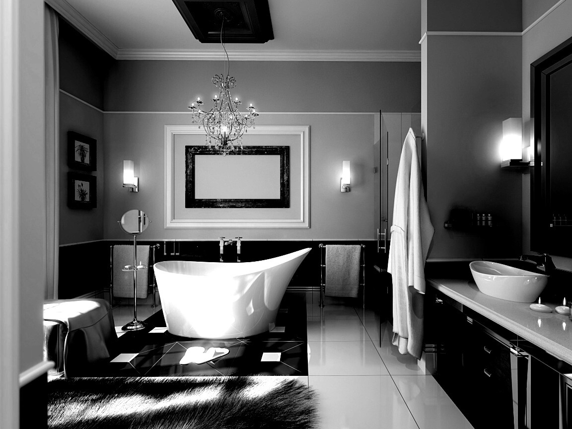 Современная ванна обои