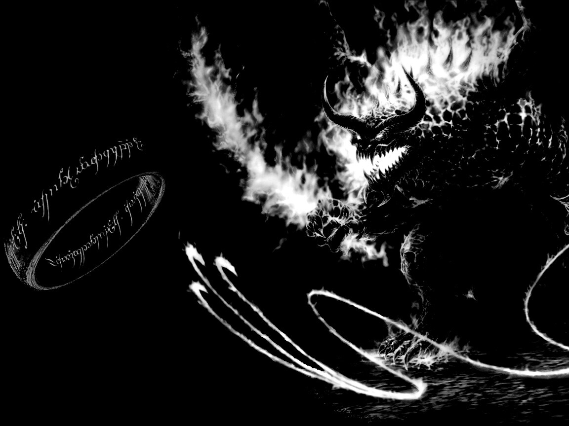 Балрог и Кольцо Всевластия обои