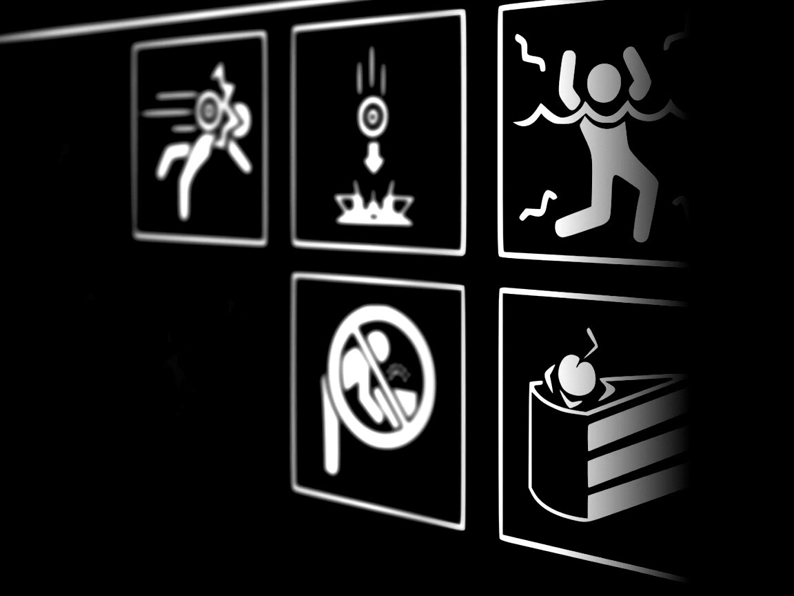 предупреждения Portal обои