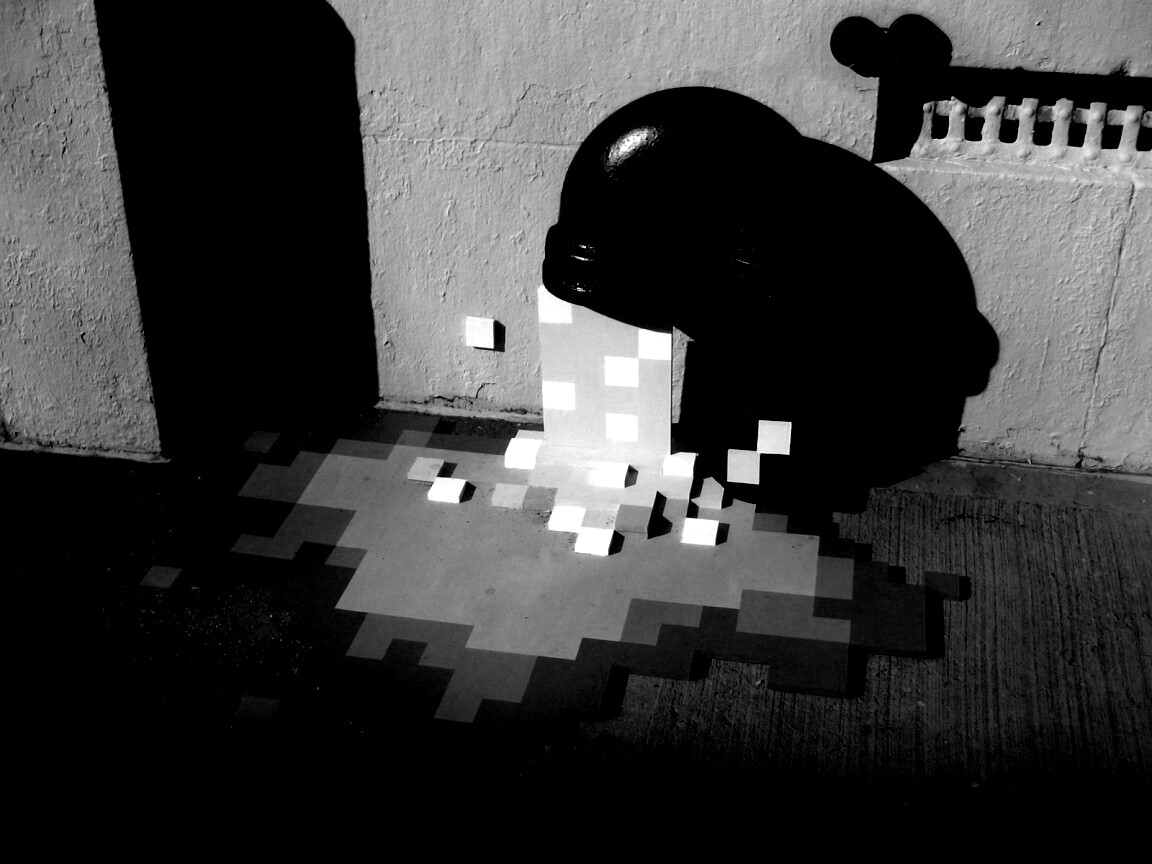 Пиксельный поток обои