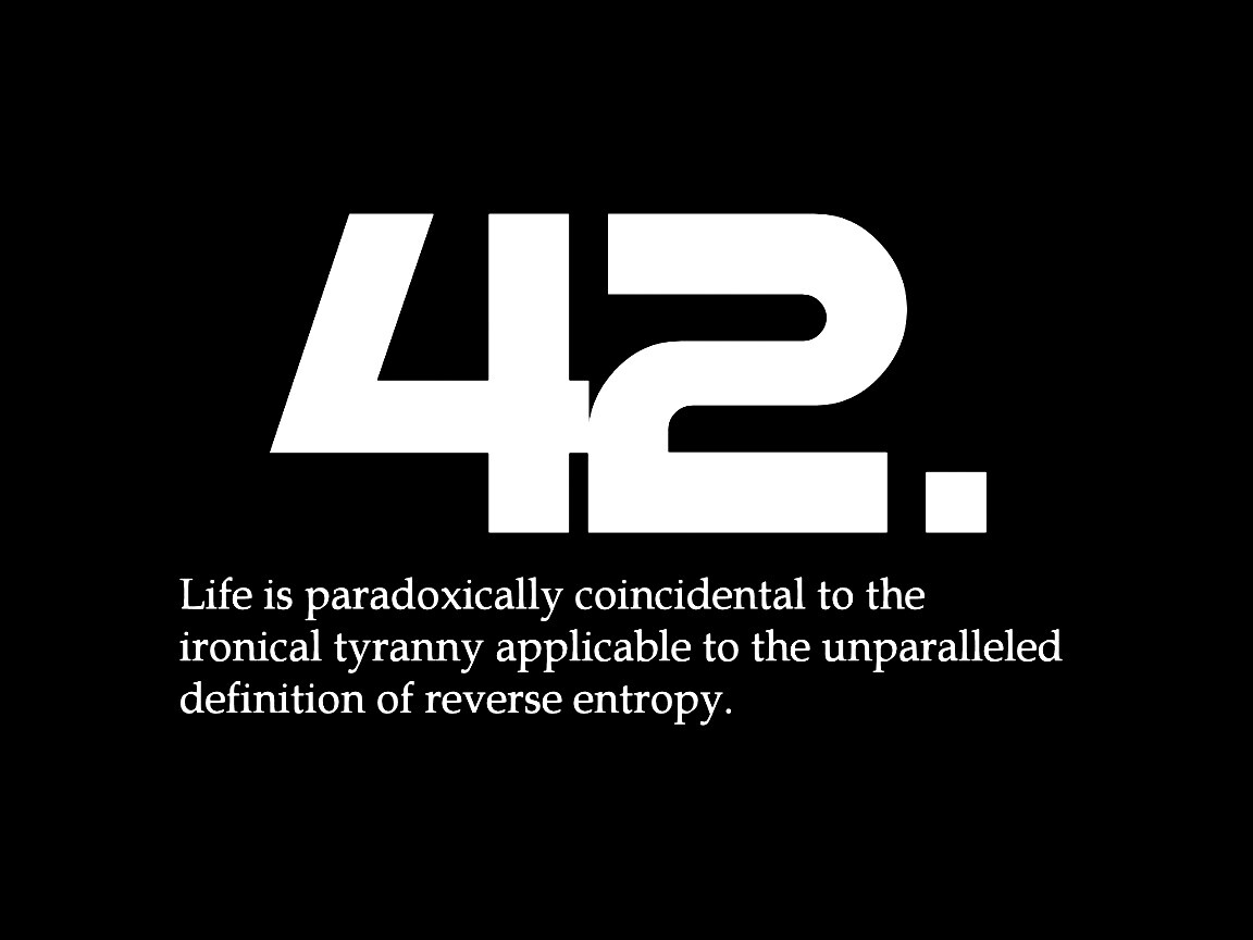 Ответ жизни, вселенной и вообще обои