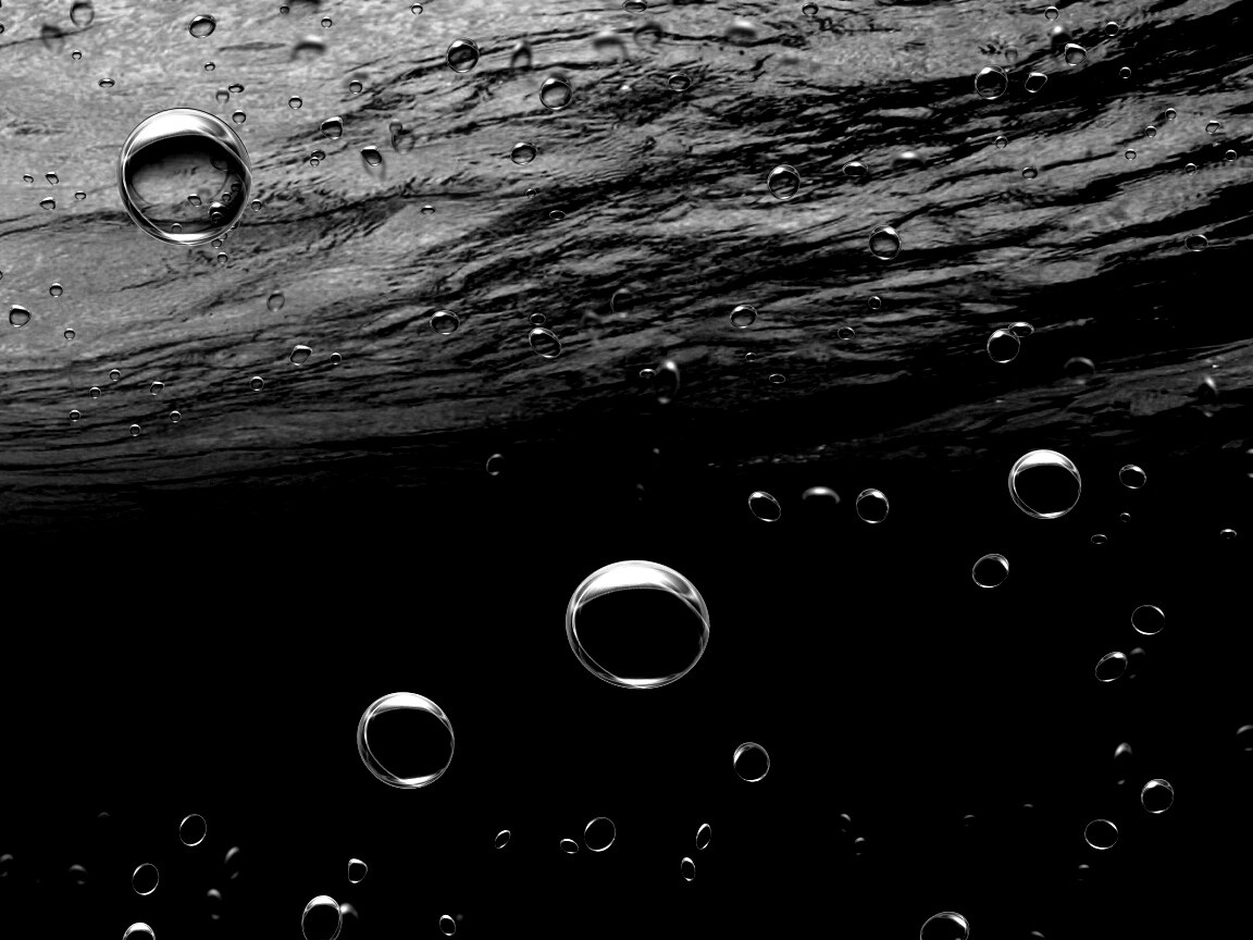Пузыри под водой обои