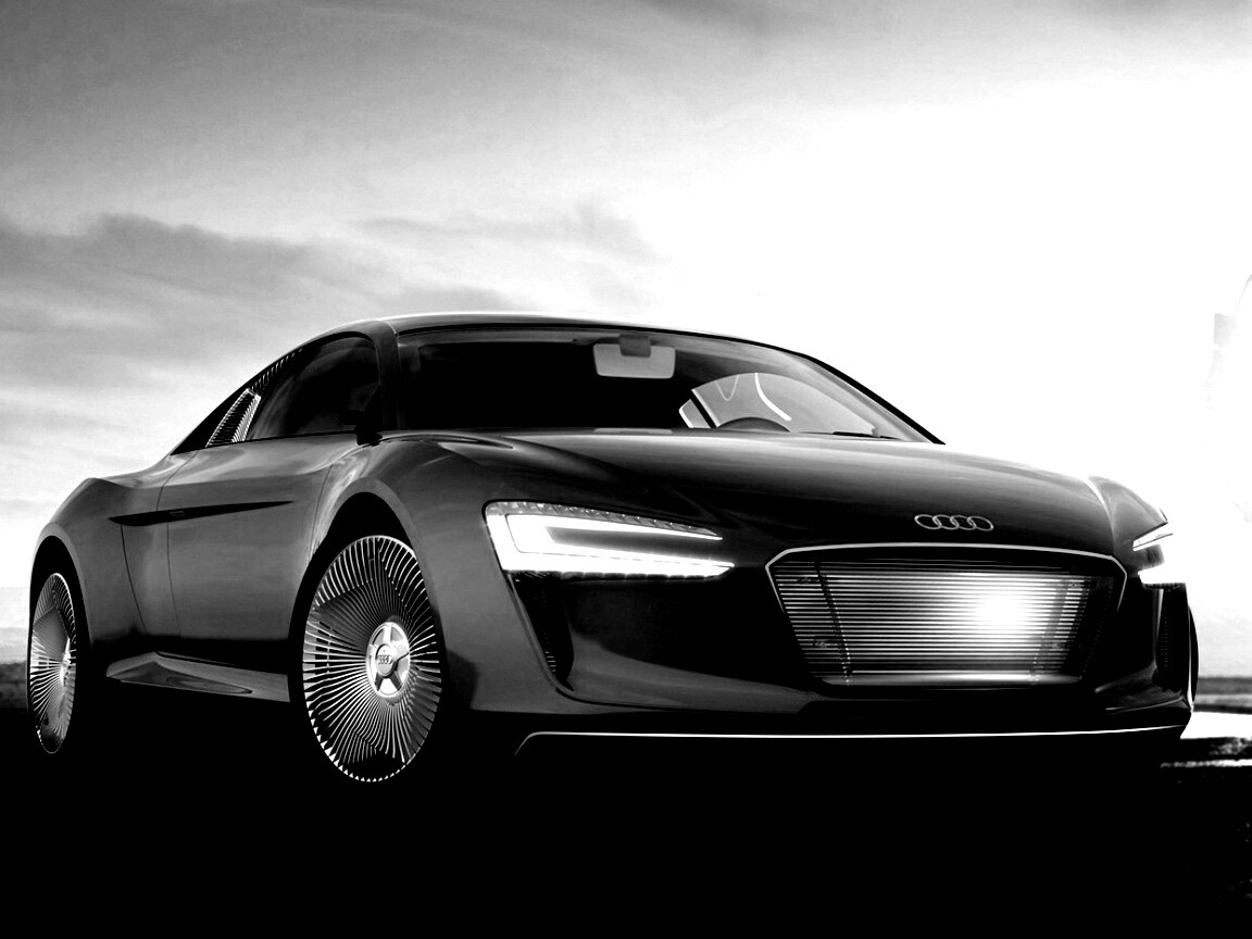 Красный автомобиль Audi обои