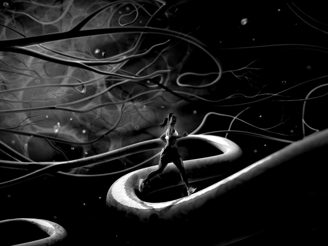 Бег крови обои