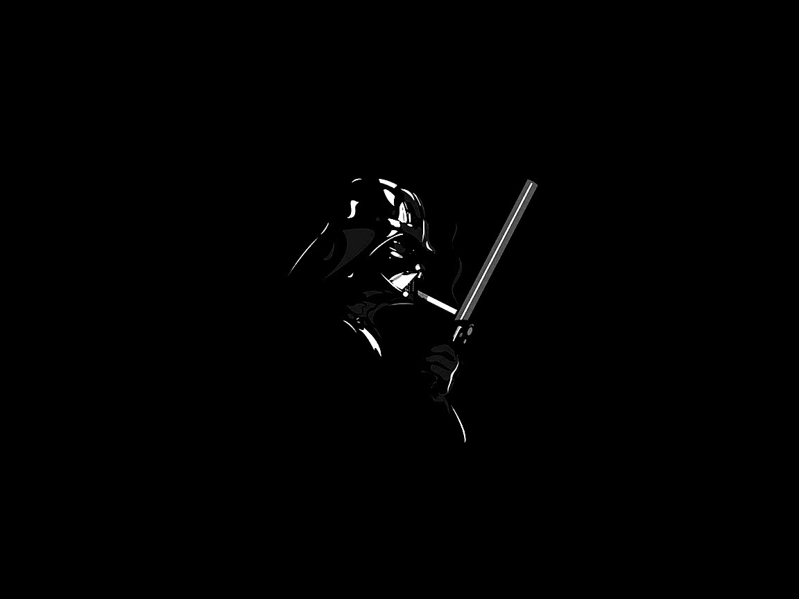 Дарт Вейдер прикуривает от меча обои