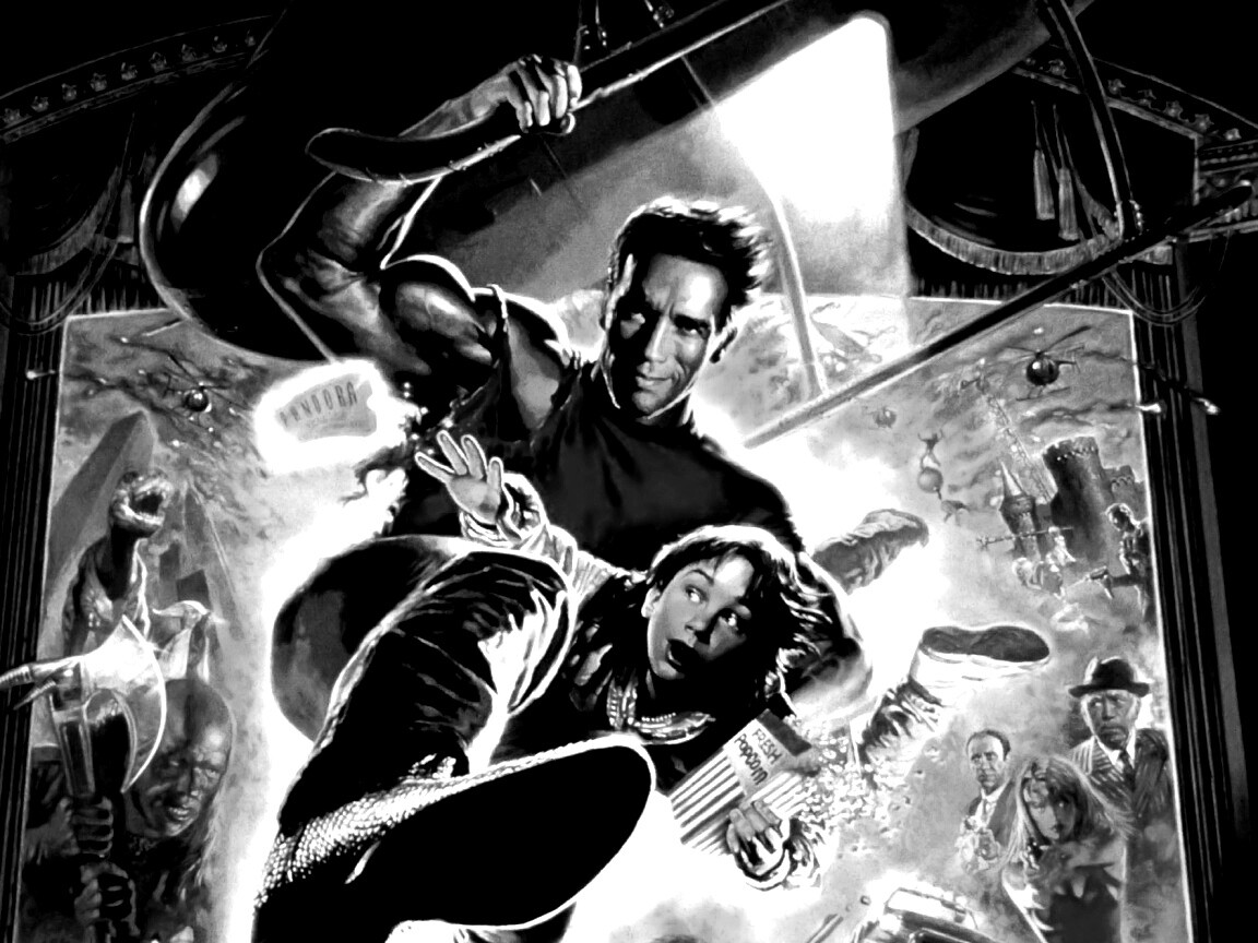 Последний герой боевика обои