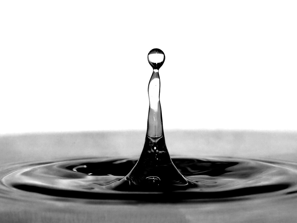 Падение капли обои